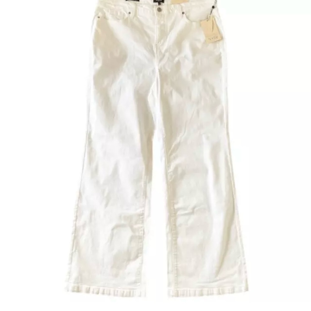 NYDJ - NWT Teresa White Wide Leg Stretch Jeans